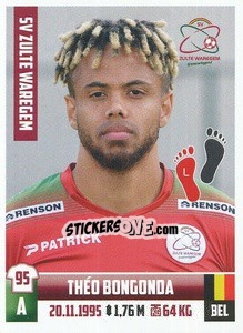 Sticker Theo Bongonda - Belgian Pro League 2018-2019 - Panini