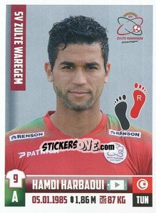 Figurina Hamdi Harbadui - Belgian Pro League 2018-2019 - Panini