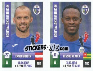 Sticker Erwin Hoffer / Fessou Placca - Belgian Pro League 2018-2019 - Panini