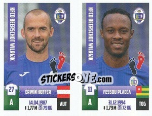 Sticker Erwin Hoffer / Fessou Placca - Belgian Pro League 2018-2019 n. 362 - Panini