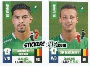 Cromo Soufiane El Banouchi / Ben Santermans - Belgian Pro League 2018-2019 - Panini