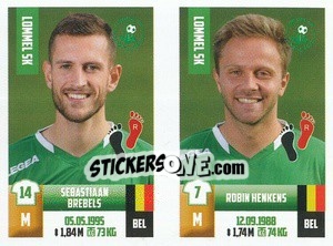 Sticker Sebastiaan Brebels / Robin Henkens - Belgian Pro League 2018-2019 - Panini