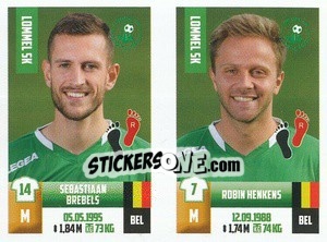 Figurina Sebastiaan Brebels / Robin Henkens - Belgian Pro League 2018-2019 n. 381 - Panini