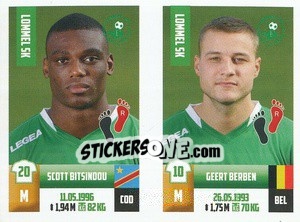 Sticker Scott Bitsindou / Geert Berben - Belgian Pro League 2018-2019 n. 382 - Panini