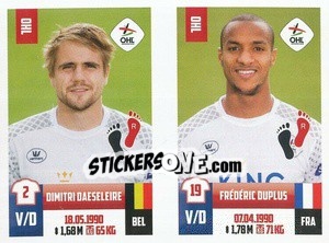 Cromo Dimitri Daeseleire / Frederic Duplus - Belgian Pro League 2018-2019 - Panini