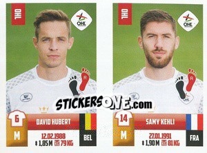 Sticker David Hubert / Samy Kehli - Belgian Pro League 2018-2019 - Panini
