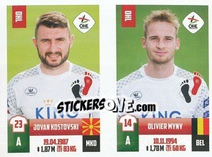 Cromo Jovan Kostovski / Olivier Myny - Belgian Pro League 2018-2019 n. 396 - Panini