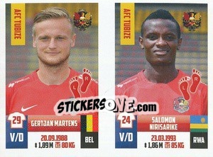 Sticker Gertjan Martens / Salomon Nirisarike - Belgian Pro League 2018-2019 - Panini