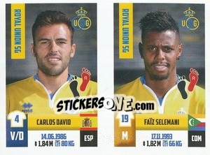 Sticker Carlos David / Faiz Selemani - Belgian Pro League 2018-2019 n. 424 - Panini