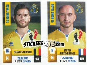 Sticker Charles Morren / Steven Pinto-Borges - Belgian Pro League 2018-2019 - Panini