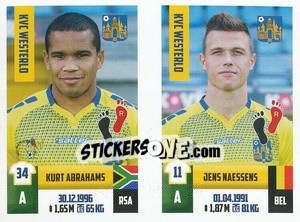 Figurina Kurt Abrahams / Jens Naessens - Belgian Pro League 2018-2019 - Panini