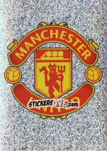 Cromo Manchester United Logo - Manchester United 2007-2008 - Panini