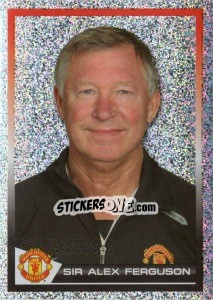 Sticker Sir Alex Ferguson - Manchester United 2007-2008 n. 3 - Panini