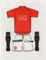 Sticker Home Kit 2007/2008 - Manchester United 2007-2008 - Panini
