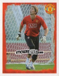 Sticker Edwin van der Sar - Manchester United 2007-2008 n. 13 - Panini