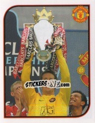 Sticker Edwin van der Sar - Manchester United 2007-2008 n. 14 - Panini