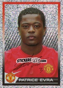 Cromo Patrice Evra - Manchester United 2007-2008 - Panini