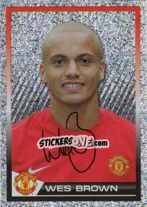 Sticker Wes Brown - Manchester United 2007-2008 n. 39 - Panini