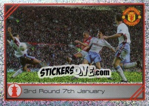 Sticker FA Cup, 3rd round - Manchester United 2007-2008 n. 45 - Panini