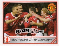 Figurina FA Cup,  4th round - Manchester United 2007-2008 - Panini