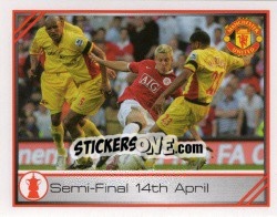 Sticker FA Cup, semi-final - Manchester United 2007-2008 n. 49 - Panini