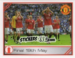 Sticker FA Cup, final - Manchester United 2007-2008 n. 50 - Panini