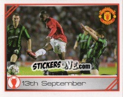 Cromo Champions League group stage - Manchester United 2007-2008 - Panini