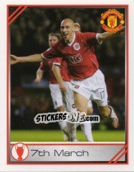 Sticker Henrik Larsson - Manchester United 2007-2008 - Panini