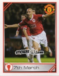Sticker Henrik Larsson - Manchester United 2007-2008 n. 54 - Panini