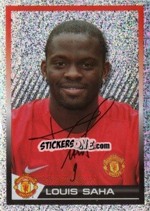 Cromo Louis Saha - Manchester United 2007-2008 - Panini