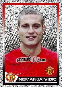 Sticker Nemanja Vidic - Manchester United 2007-2008 n. 87 - Panini