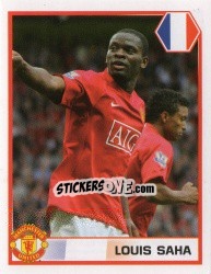 Sticker Louis Saha - Manchester United 2007-2008 n. 94 - Panini