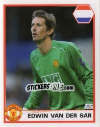 Sticker Edwin van der Sar - Manchester United 2007-2008 n. 98 - Panini
