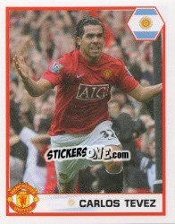 Cromo Carlos Tévez - Manchester United 2007-2008 - Panini