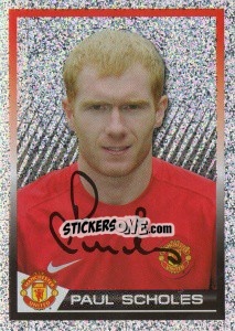 Sticker Paul Scholes - Manchester United 2007-2008 n. 117 - Panini