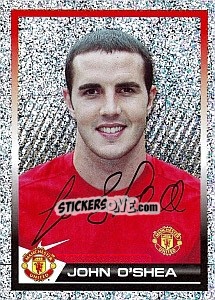 Figurina John O'Shea - Manchester United 2007-2008 - Panini