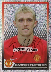 Sticker Darren Fletcher - Manchester United 2007-2008 n. 129 - Panini