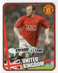 Sticker Wayne Rooney - Manchester United 2007-2008 n. 161 - Panini