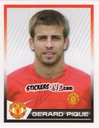 Sticker Gerard Pique - Manchester United 2007-2008 n. 166 - Panini