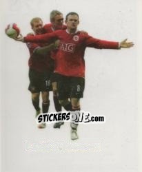 Sticker Paul Scholes / Alan Smith / Wayne Rooney - Manchester United 2007-2008 - Panini