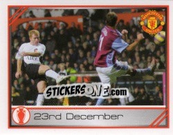 Cromo 23rd December - Paul Scholes - Manchester United 2007-2008 - Panini