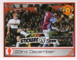 Sticker 23rd December - Paul Scholes - Manchester United 2007-2008 n. 181 - Panini