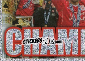 Figurina Celebration photo (3) - Manchester United 2007-2008 n. 189 - Panini