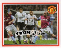 Sticker Ji-Sung Park / Ryan Giggs - Manchester United 2007-2008 n. D - Panini