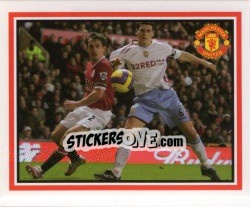 Sticker Gary Neville - Manchester United 2007-2008 n. R - Panini