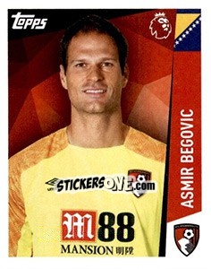 Sticker Asmir Begovic - Premier League Inglese 2018-2019 n. 7 - Topps