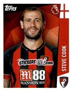 Sticker Steve Cook - Premier League Inglese 2018-2019 n. 9 - Topps