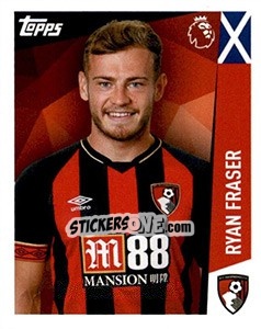 Sticker Ryan Fraser - Premier League Inglese 2018-2019 n. 11 - Topps