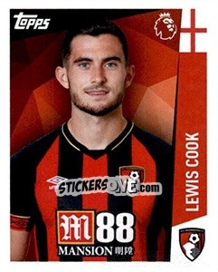 Sticker Lewis Cook - Premier League Inglese 2018-2019 n. 12 - Topps