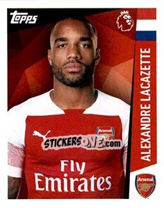 Figurina Alexandre Lacazette - Premier League Inglese 2018-2019 - Topps